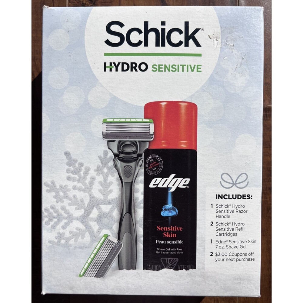 Schick Hydro Sensitive 6 Piece Travel Set Gift Set | Brand New